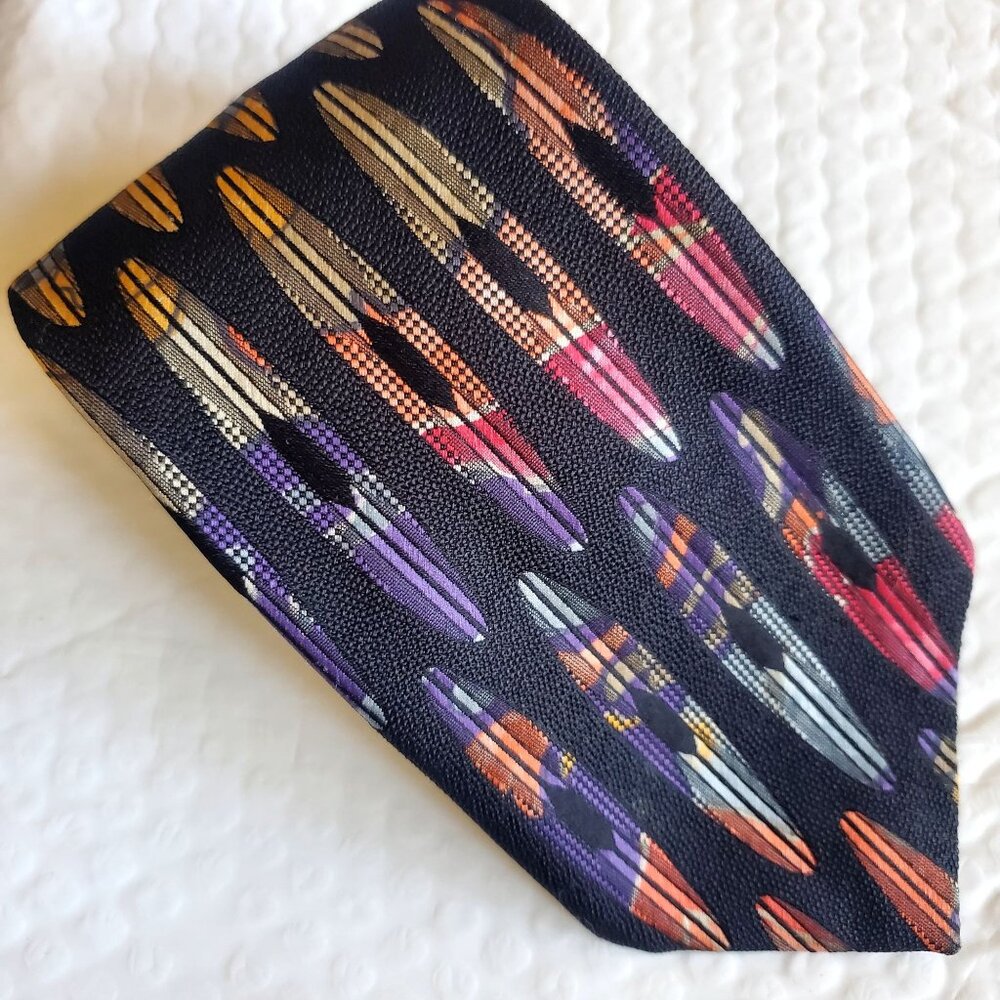 EUC Vtg Robert Talbot Mens Tie Silk Kayaks, Surfboards, Canoes "Studio Britches"